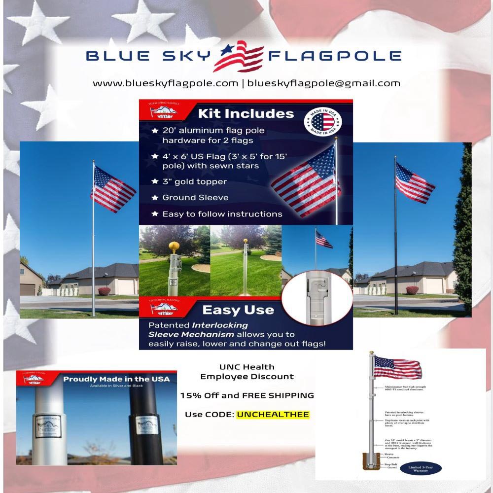 Blue Sky Flagpole